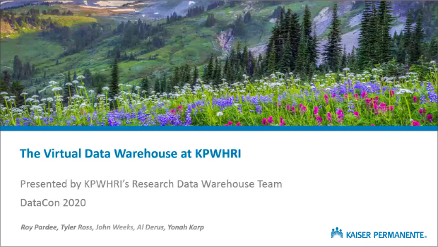 A deep dive into KPWHRI's Virtual Data Warehouse