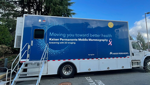 KP Mobile Mammogram screening truck